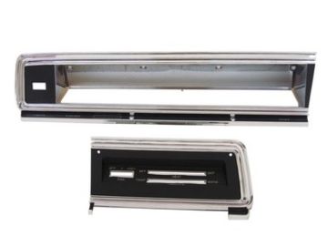 Show details for 1967-69 Dodge Dart Standard Dash Bezel Kit (no AC) Picture of 1967-69 Dodge Dart Standard Dash Bezel Kit (no AC)