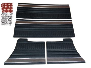 Show details for W6506-C Mopar 1972 Duster 340 Demon Front and Rear Woodgrain Door Panel Set Picture of W6506-C Mopar 1972 Duster 340 Demon Front and Rear Woodgrain Door Panel Set