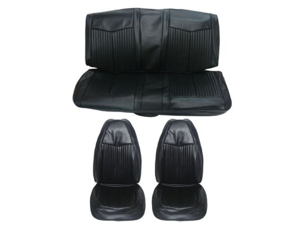 Picture of 6612-BUK 1970 Duster Front Bucket Rear Bench Seat Cover