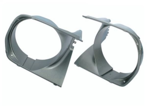 Picture of Mopar 1970 Plymouth Cuda Headlight Bezels - Grey Plastic Pair