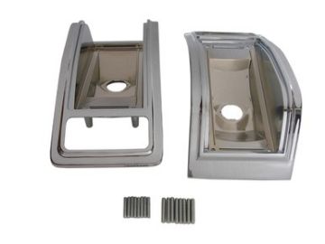 Show details for 1965 Dodge Coronet 440 Taillight Bezels Picture of 1965 Dodge Coronet 440 Taillight Bezels