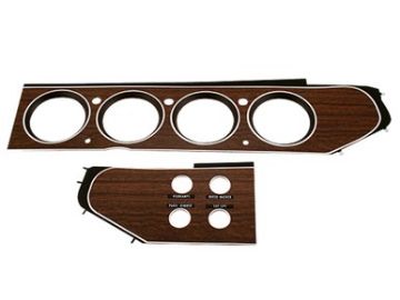 Show details for 1970-71 E-body Convertible Rallye Dash Bezel Kit Picture of 1970-71 E-body Convertible Rallye Dash Bezel Kit