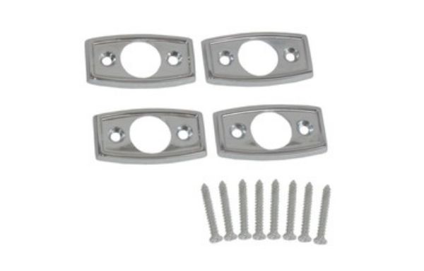 Picture of Mopar 1966-67 A/B/C-Body Bucket Seat Headrest Mounting Bezels - Pair