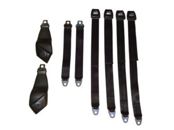 Picture of 1971 B,E-body Convertible Bucket Seat Belt Set 2850-71CBUK