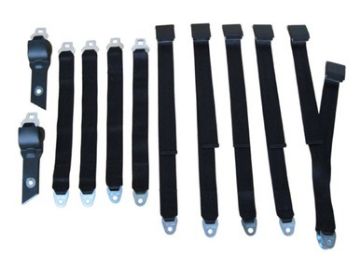Show details for 1970 B-body Convertible Bench Seat Belt Set Picture of 1970 B-body Convertible Bench Seat Belt Set