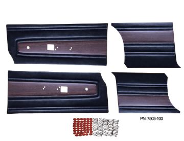 Show details for 1968 Mopar Satellite Roadrunner Door Panel Front & Rear Set Picture of 1968 Mopar Satellite Roadrunner Door Panel Front & Rear Set