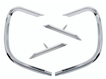 Show details for 1968 Dodge Charger Tail Panel Molding Set Picture of 1968 Dodge Charger Tail Panel Molding Set