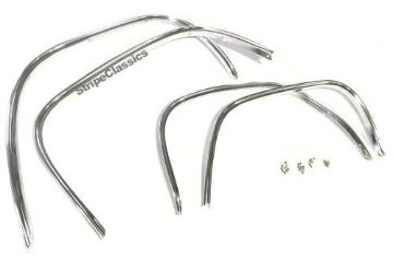 Show details for 1967 Chevrolet Impala Wheel Opening Moldings - 4 Piece Set w/screws Picture of 1967 Chevrolet Impala Wheel Opening Moldings - 4 Piece Set w/screws