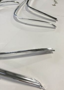 Show details for 1967 Chevrolet Impala Wheel Opening Moldings - 4 Piece Set w/screws Picture of 1967 Chevrolet Impala Wheel Opening Moldings - 4 Piece Set w/screws