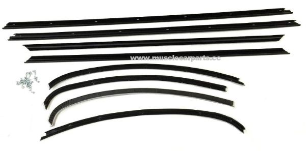 Picture of 1970 1971 1972 Olds Cutlass Window Felt Fuzzies Window Felt Kit 2dr Hardtop