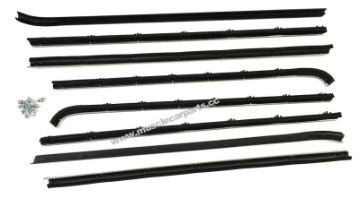 Show details for 1968 1970 Charger Window Felts Fuzzies Full Kit Picture of 1968 1970 Charger Window Felts Fuzzies Full Kit