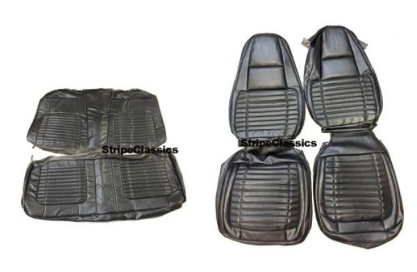 Picture of 1970 Charger 500 RT Vinyl Front and Rear Seat Covers Upholstery