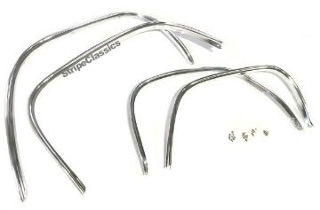 Show details for 1970 Chevrolet Impala Wheel Opening Moldings - 4 Piece Set w/screws Picture of 1970 Chevrolet Impala Wheel Opening Moldings - 4 Piece Set w/screws