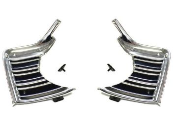 Show details for 1967 Chevy Chevelle Front Fender Outer Grill Grille Trim Extensions Moldings SET Picture of 1967 Chevy Chevelle Front Fender Outer Grill Grille Trim Extensions Moldings SET