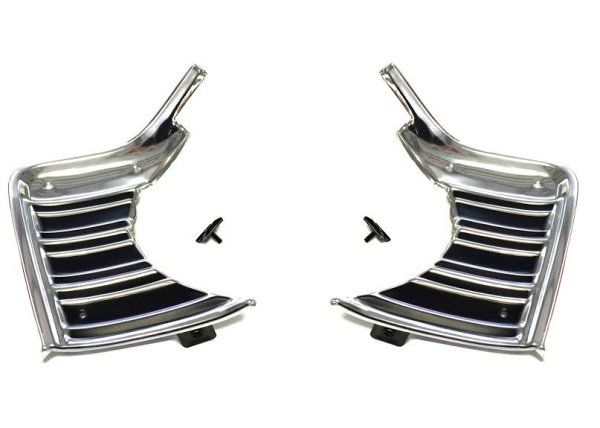 Picture of 1967 Chevy Chevelle Front Fender Outer Grill Grille Trim Extensions Moldings SET