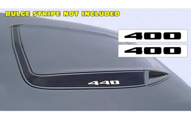 Picture of 1973-74 Plymouth Road Runner Hood Bulge Decal Set - 400