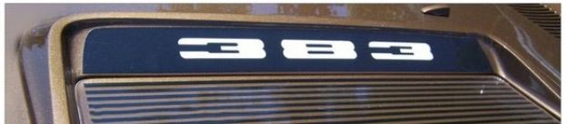 Picture of 1971 Plymouth Road Runner or GTX Hood Bezel Decal - 383
