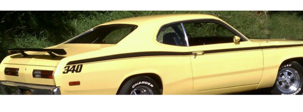 Picture of 1971 1972 Plymouth Duster 340 Side Stripe Kit - 340 Connected
