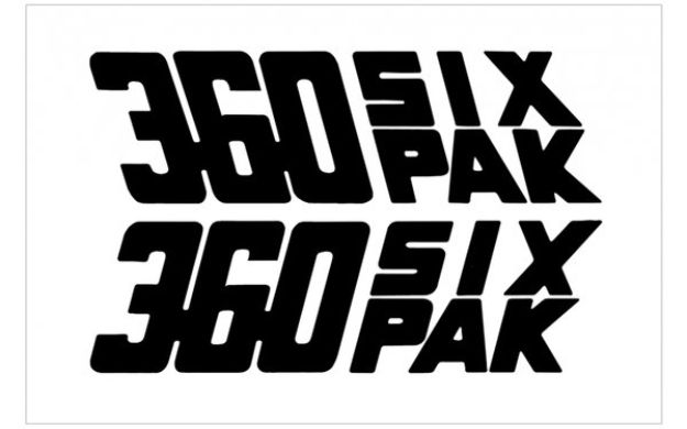 Picture of 1970 Dodge Challenger 340 360 440 SIX-PAK Fender Decal Set