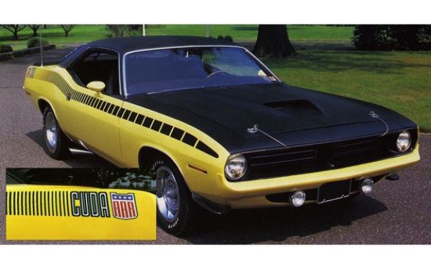 Picture of 1970 Plymouth Cuda' AAR Strobe Stripes Kit