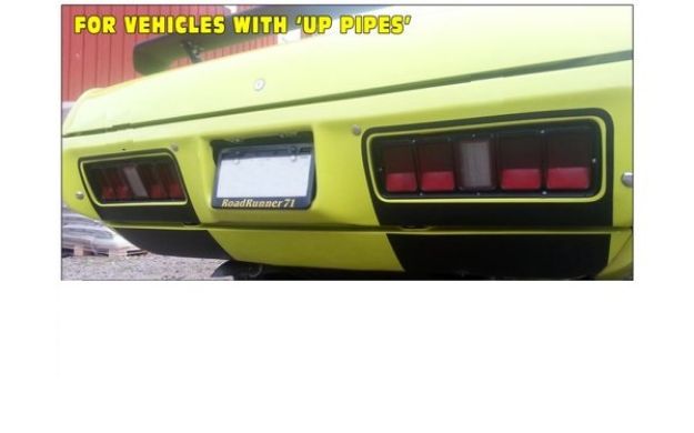 Picture of 1971 Plymouth Road Runner - GTX - Bumper Pan Blackout Decal - Cutouts
