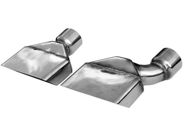 Picture of 1970 1971 1972 1973 1974 Plymouth Cuda Stainless Steel Exhaust Tips 3" inlet