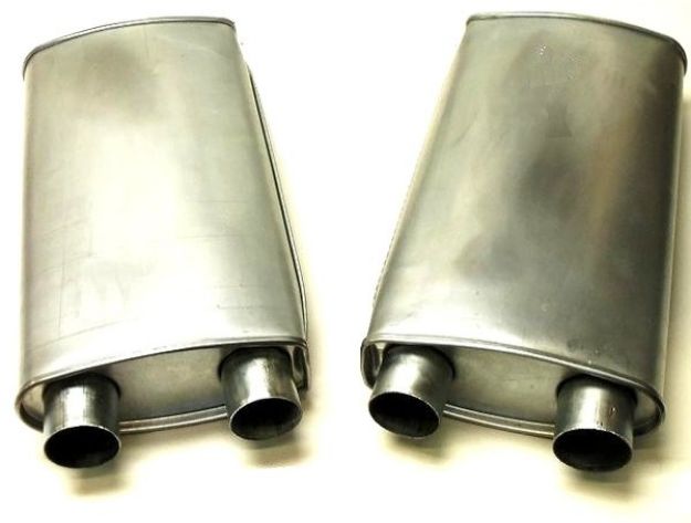 Picture of 1970 Cuda AAR and Challenger T/A Mufflers LH/RH