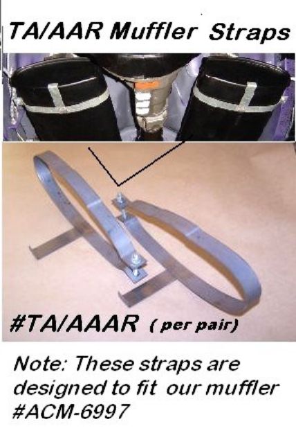 Picture of 1970 Cuda AAR and Challenger T/A Muffler Straps (pr)