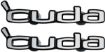 Picture of 1970 1971 1972 1973 1974 Cuda Door Nameplate Emblems Set