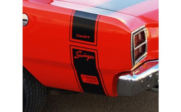 Picture of 1969 Dodge Dart Swinger Bumble Bee Tail Stripes Kit - Dart & Swinger Names