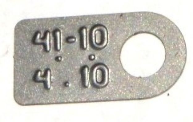 Picture of 4.10 Rear-Axle Gear Ratio Tag fits 9 3/4 Dana 60 Mopar