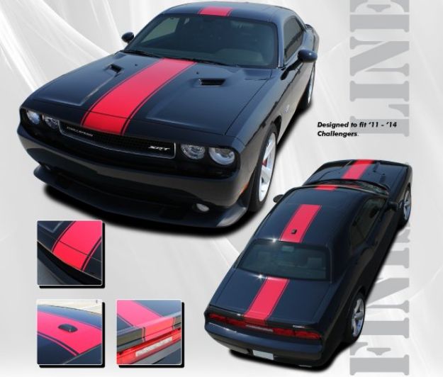 Picture of  2011 2012 2013 2014 Dodge Challenger Finish Line Stripe Kit