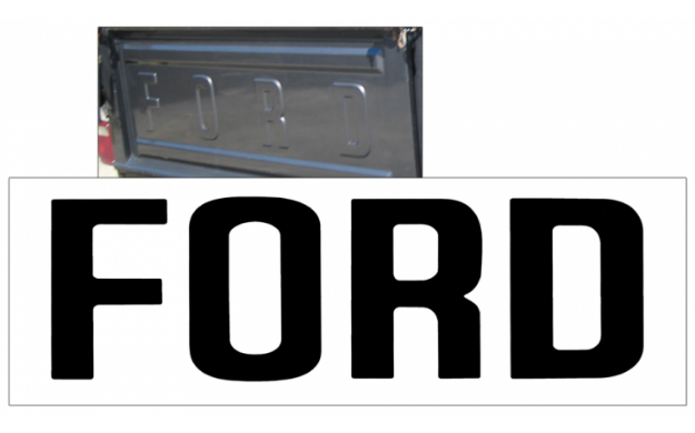 Picture of 1980-89 Ford F100 - F250 Tailgate Letter Decals - STYLESIDE - FLAIRSIDE