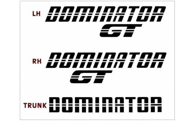 Picture of *1983 Mustang Dominator GT Decal Set