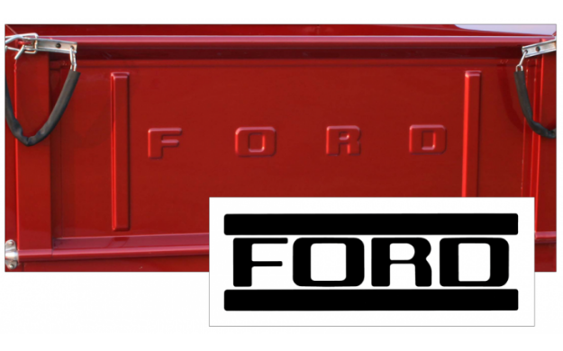 Picture of 1953-72 Ford F100 Tailgate Letter Decal Set - FLAIRSIDE
