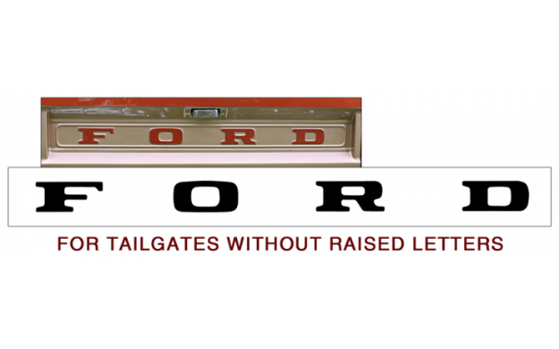 Picture of 1964-72 Ford F100 - F250 Tailgate Letter Decal Set - FLAT TAILGATE