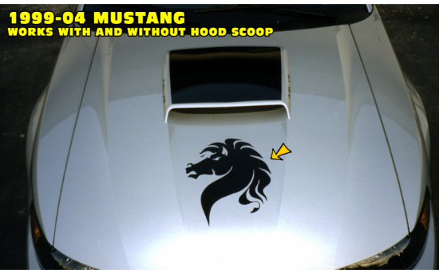 Picture of Mustang Horse Head Decal - 15" Tall