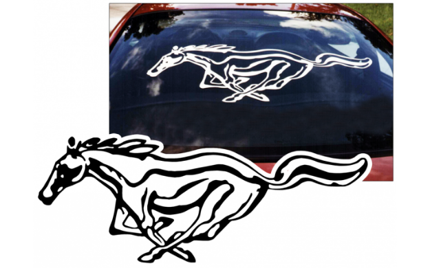 Picture of Mustang Detailed Pony Decal - 13" x 34"