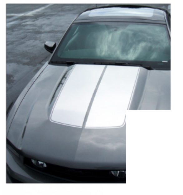 Picture of 2010-12 Mustang Bulge Hood Trunk Stripe - Hardtop Glass Roof - No Wing