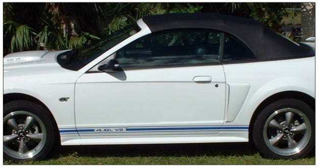 Picture of Mustang Lower Rocker Side Stripes - 3.8L V6 Designation