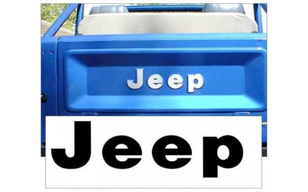 Picture of 1975-1986 Jeep CJ Tailgate Decal Letter Set