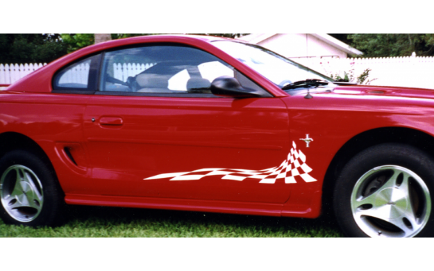 Picture of Checker Flag Decal Set 10" x 45" - No Designation