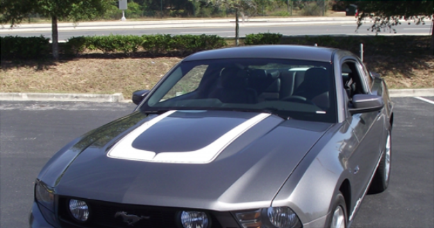 Picture of 2010-12 Mustang Hood Bulge U Hood Decal Kit