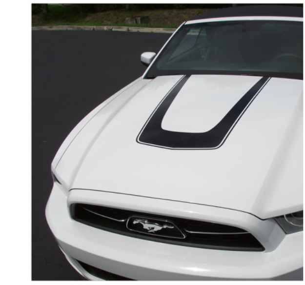 Picture of 2010-14 Mustang U-Shaped Hood Decal Kit