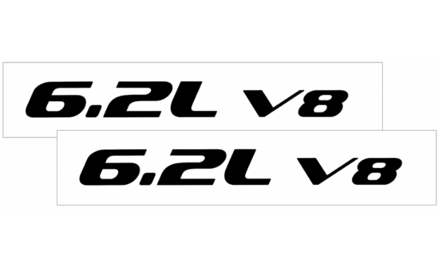 Picture of 2010-15 Camaro Hood Rise Decal Set - 6.2L V8 Name