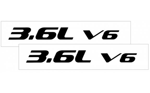 Picture of 2010-15 Camaro Hood Rise Decal Set - 3.6L V6 Name