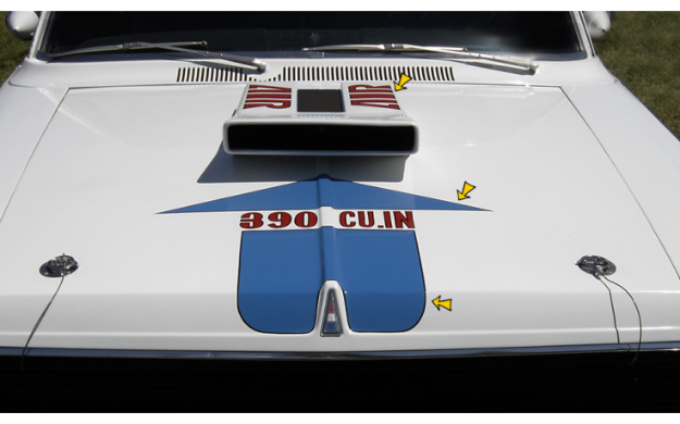 Picture of 1969 AMC Americian Motors SC Rambler Hood Decal Kit