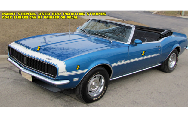 Picture of 1968 Camaro SS Stripe Kit and Paint Stencil