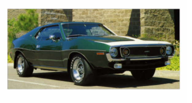 Picture of 1972-74 AMC Americian Motors AMX Javelin T-Hood Decal Kit - One Color