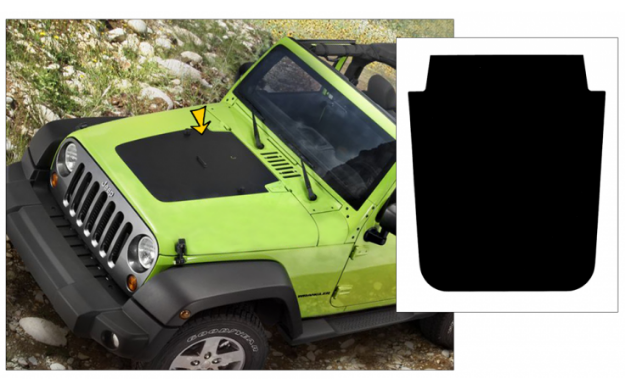 Picture of 2007-12 Jeep Mountain Edition JK Wrangler Hood Blackout Decal